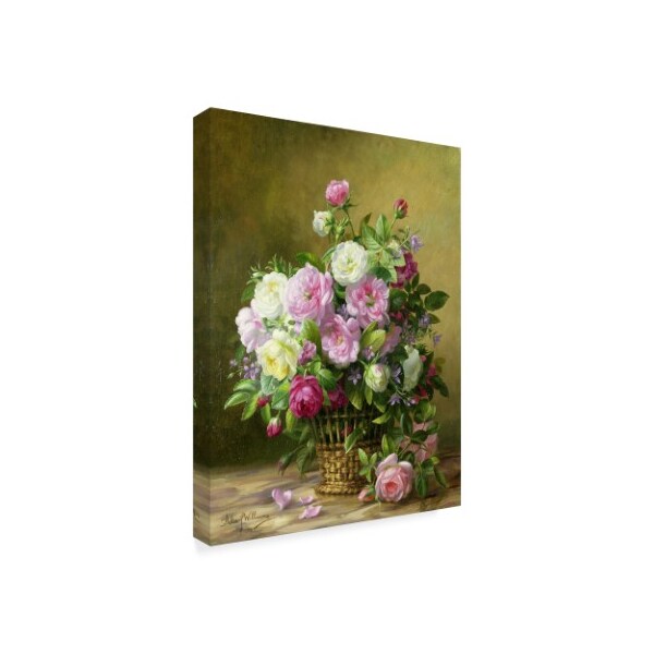 Albert Williams 'Roses' Canvas Art,35x47